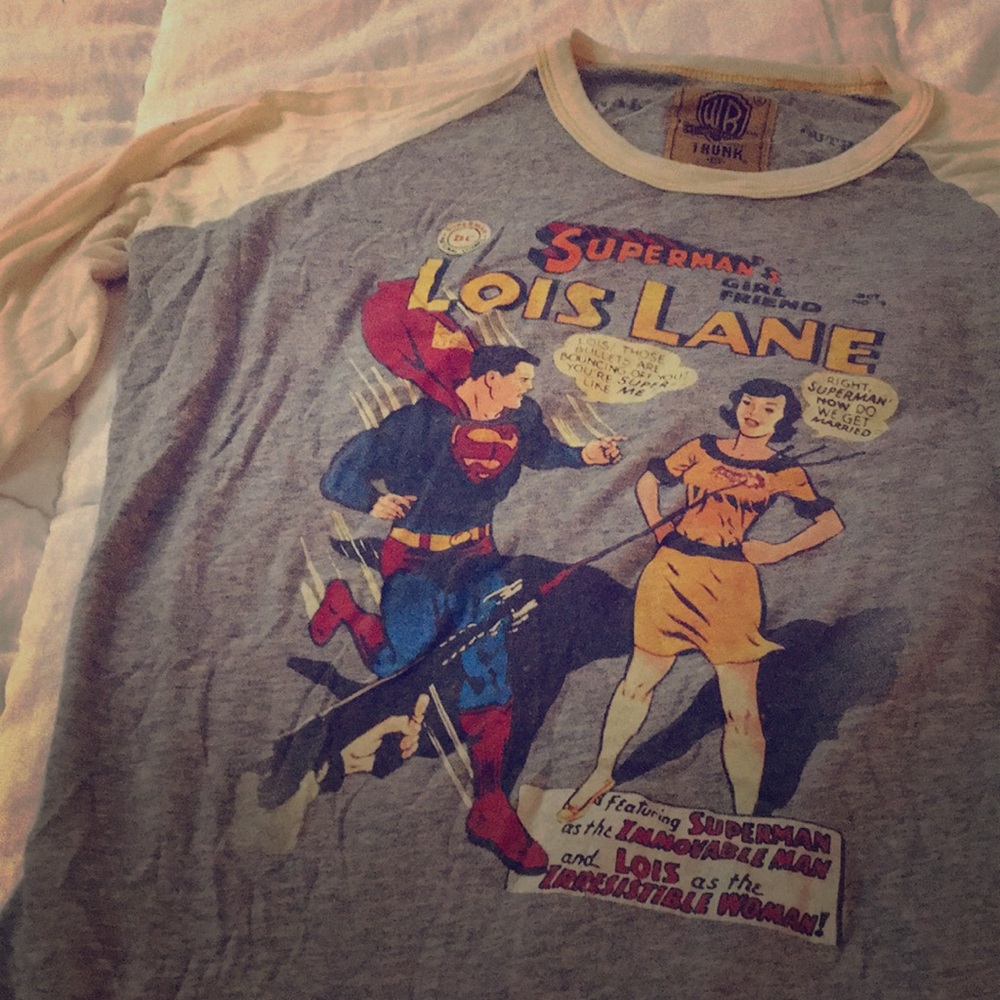 Trunk Ltd | Superman/Lois Lane Long Sleeve Raglan